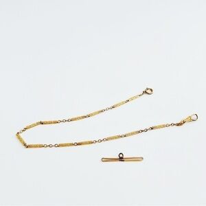 Antique Gold-Filled Single Pocket Watch Chain​